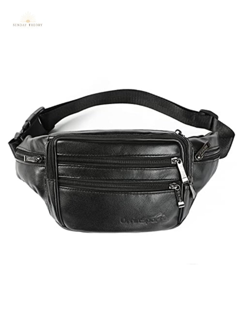 Genuine Leather Fanny Pack Multi-Pocket Waist Bag Travel Hiking